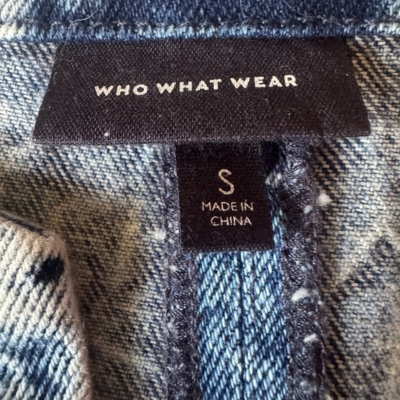 Who What Wear Boxy Sleeveless A-Line Blue Denim Dress Women's Size Small - Picture 5 of 9